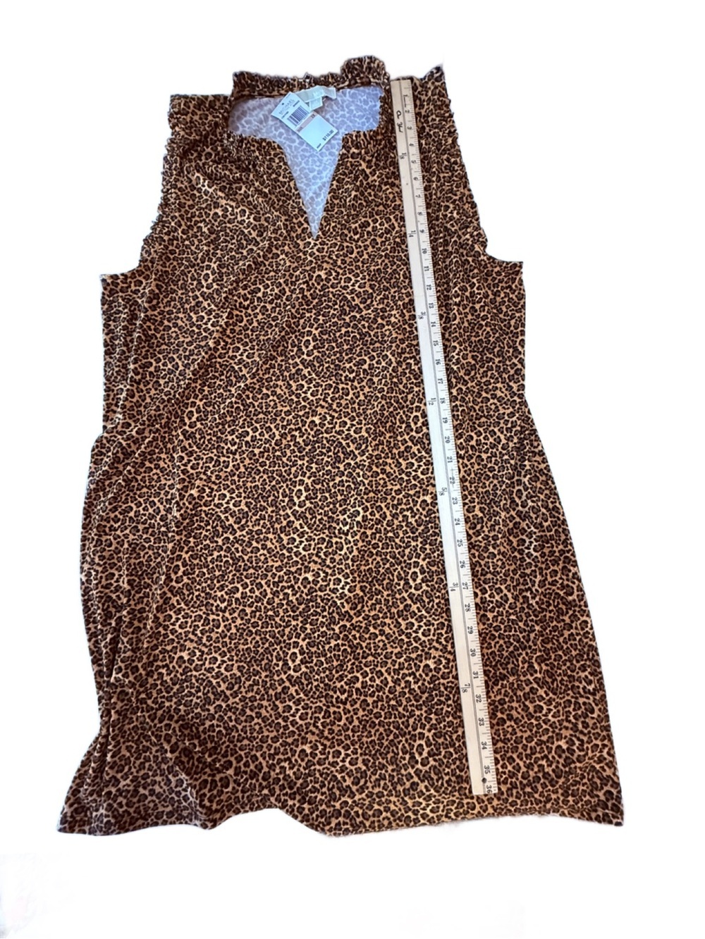 Plus size Michael Kors Sleeveless Leopard Print Shift Dress. NWT. 2X - Picture 5 of 8